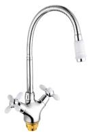 Smesitel dlya kuhni s gibkim izlivom POTATO P5860-7 1