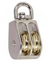 Blok dvojnoj s metallicheskim rolikom 50mm (d12)