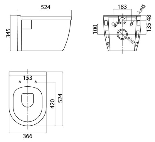 Unitaz podvesnoj s sideniem mikrolift bezobodkovyj 5