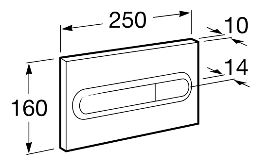 Klavisha smyva ROCA Pro Pl 1 belaya 2