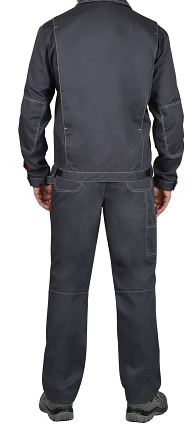 Kurtka temno-seryj s serym Favorit-Lyuks 2