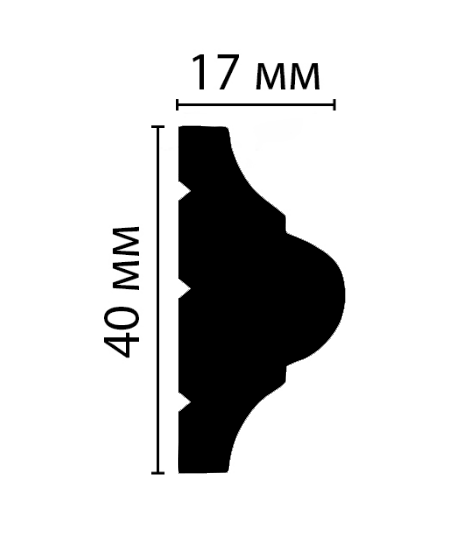 Molding gladkij Decomaster D002 DM 3