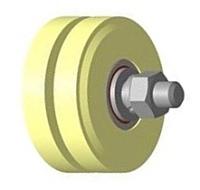 Rolik kaprolon belevoj bez skoby 60mm R2723