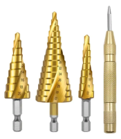 Nabor stupenchatyh sverl po metallu