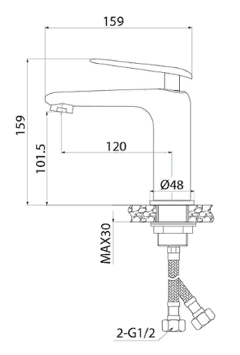 Smesitel dlya rakoviny IDDIS Dash DASSB00i01 2