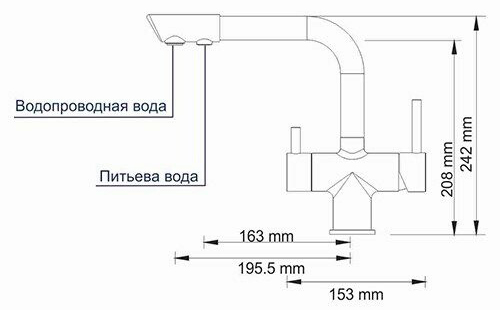 Smesitel dlya kuhni WasserKRAFT A8017 2