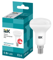 Lampa svetodiodnaya 5Vt zerk R50 E14 360Lm 4000K IEK LLE-R50-5-230-40-E14 1