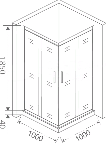 Dushevoe ograzhdenie GOOD DOOR Latte 2