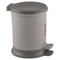 Vedro dlya musora s pedalyu 11l (seryj) 1