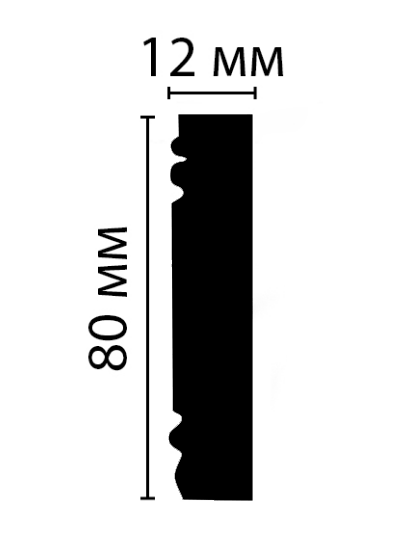 Molding gladkij D150 DM Decomaster 3