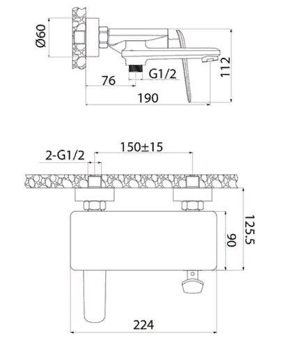 Smesitel dlya vanny IDDIS DASH DASSB00i02WA 2