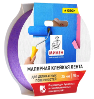 Lenta malyarnaya bumazhnaya dlya delikatnyh poverhnostej 25mmx25m MILEN
