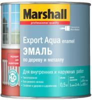 Emal MARSHALL Export Aqua na vodnoj osnove dlya dereva i metalla temno-korichnevaya polumatovaya 0,5l