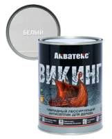 Gibridnyj lessiruyushchij antiseptik dlya dereva Akvateks VIKING Rogneda 0,75l belyj
