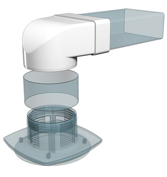 Soedinitel' ERA uglovoj 90°, ploskogo s kruglym 620SK12,5KP 3