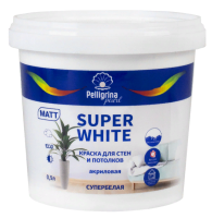 Kraska dlya sten i potolkov Pelligrina Pearl Super White