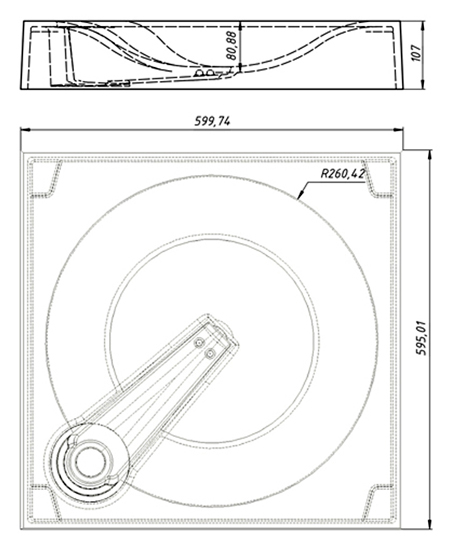 Rakovina ANDREA ANGY litevoj mramor 2