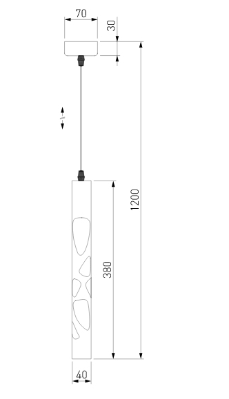 Svetilnik podvesnoj svetodiodnyj ELEKTROSTANDARD а044558 2