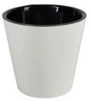 Gorshok dlya cvetov InGreen London 1l belyj