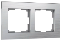 Ramka na 2 posta alyuminij Aluminium WERKEL 1
