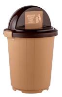 Bak 105l s kryshkoj i klavishej na kolesah bezhevyj 1