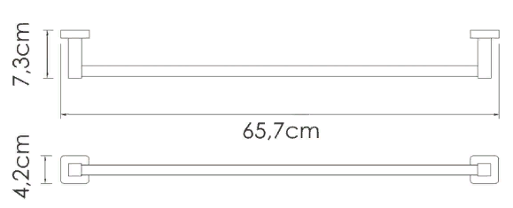 Derzhatel polotenec odinarnyj 2