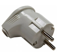 Vilka uglovaya s zazemleniem 4110 16A belaya