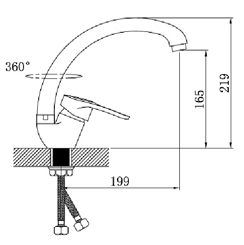 Smesitel dlya kuhni POTATO P5925-6 2 Smesitel dlya kuhni POTATO P5925-6 2