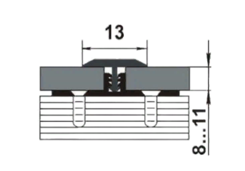 Profil stykoperekryvayushchij PS 09.2700.042l shampan 2