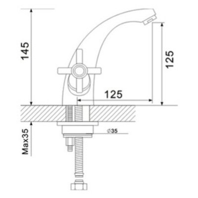 Smesitel dlya rakoviny FRAP F1025 2