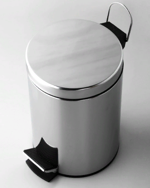 Vedro dlya musora WASSERKRAFT 5l nerzh 2