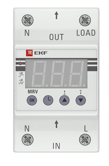Rele napryazheniya s displeem MRV 40A EKF 2