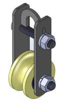 Rolik usilennyj metall podemnyj 50mm