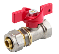 Kran sharovyj obzhimnoj