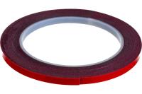Lenta klejkaya 2h storonnyaya krasnaya na seroj osnove REXANT 5h9mm 1