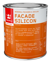 Kraska FACADE SILICON TIKKURILA akrilovaya dlya fasadov i cokolej 0,9l baza S 135161