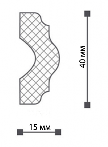 Plintus potolochnyj NMC Nomastyl 2