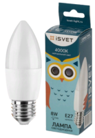 Lampa svetodiodnaya 8Vt E27 4000K iSvet svecha-fotor-bg-remover-2024011612472