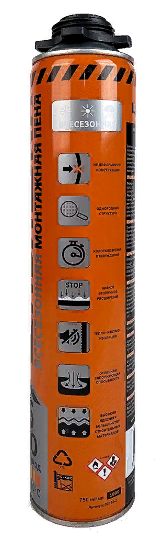 Pena montazhnaya vsesezonnaya 750ml ShABAShKA Ekspert 65 Profi 2