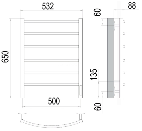 TERMINUS Classic 6 bars 500+650 3