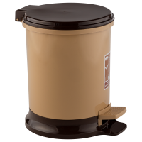 Vedro dlya musora s pedalyu 11l (bezhevyj) 1