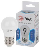 Lampa svetodiodnaya ERA 9Vt E27 4000K matovaya shar B0029044 1