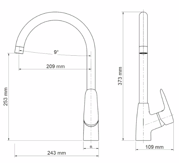 Smesitel dlya kuhni WasserKRAFT VILS 5607 2