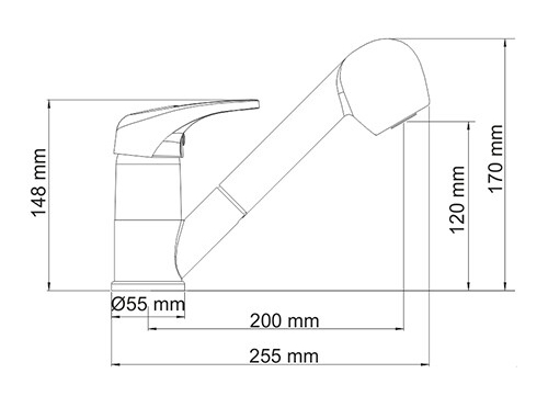 Smesitel dlya kuhni WasserKRAFT Oder 2