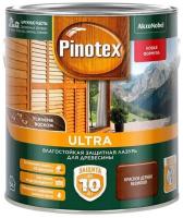 Lazur PINOTEX ULTRA vlagostojkaya zashchitnaya dlya drevesiny krasnoe derevo 2,7l