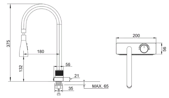 Smesitel dlya kuhni iz nerzhaveyushchej stali s pereklyucheniem 2