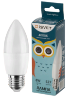 Lampa svetodiodnaya 8Vt E27 6000K iSvet svecha 2-fotor-bg-remover-2024011614142