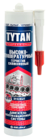 Germetik TYTAN Professional silikonovyj vysokotemperaturnyj krasnyj 280ml 74614