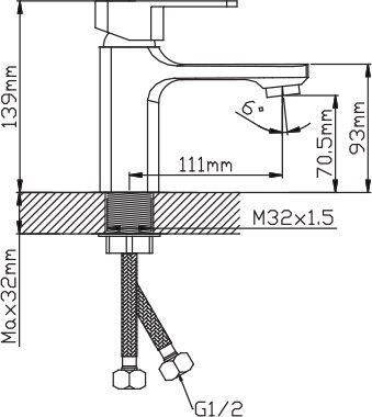 Smesitel dlya rakoviny POTATO P1019 2 Smesitel dlya rakoviny POTATO P1019 2