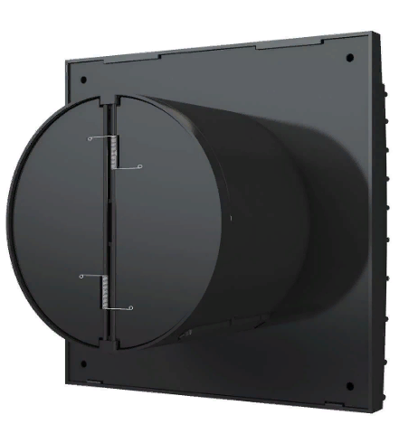 Ventilyator osevoj vytyazhnoj s obratnym klapanom D100 ERA SILENT 4C matt black 3